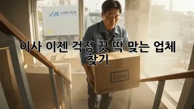 이사, 이젠 걱정 끗! 딱 맞는 업체 찾기